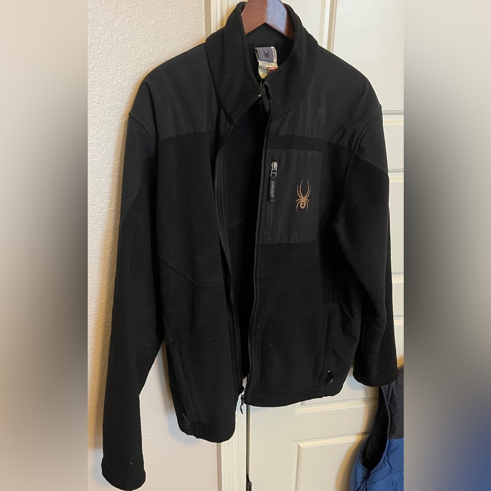 SPYDER FULL ZIP, men's, black, great condition! Size XXL - Picture 2 of 6